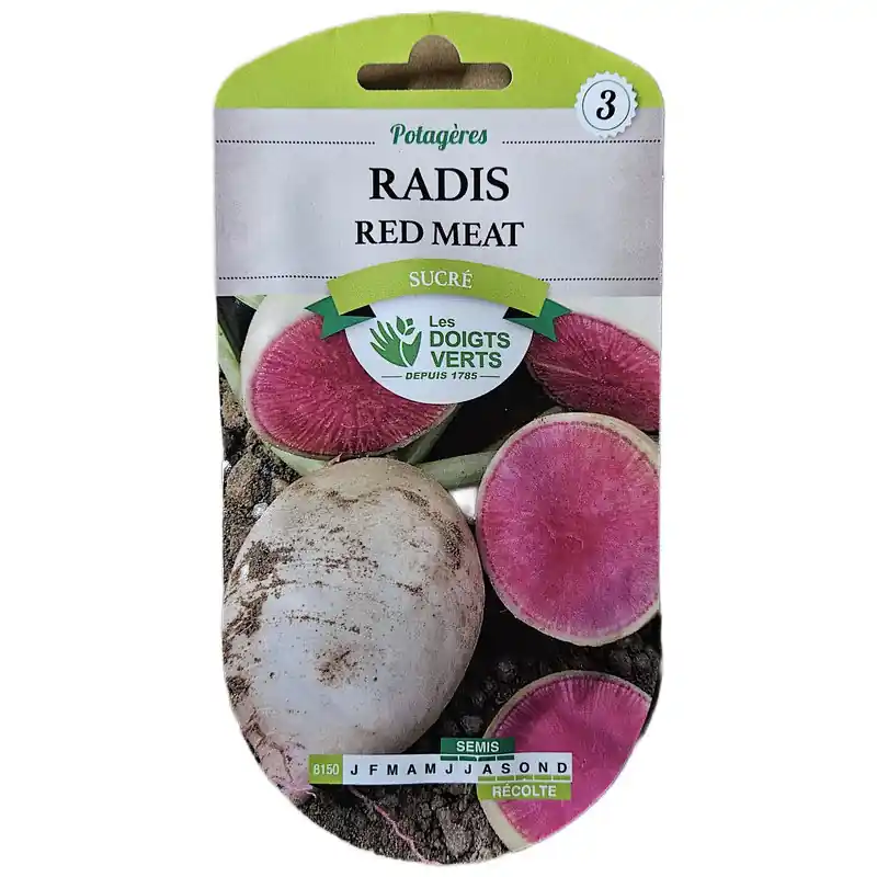 RADIS Red Meat – graines 3g – Les doigts verts Nouveauté