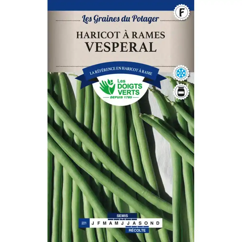 Haricot rame vesperal – sachet de graines 100g – les doigts verts Top Vente