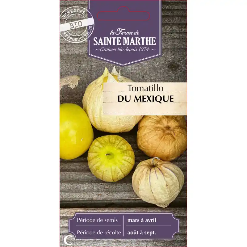 Tomatillo bio du mexique – ferme sainte marthe, saveur authentique et qualité supérieure – graines à semer Vente Directe