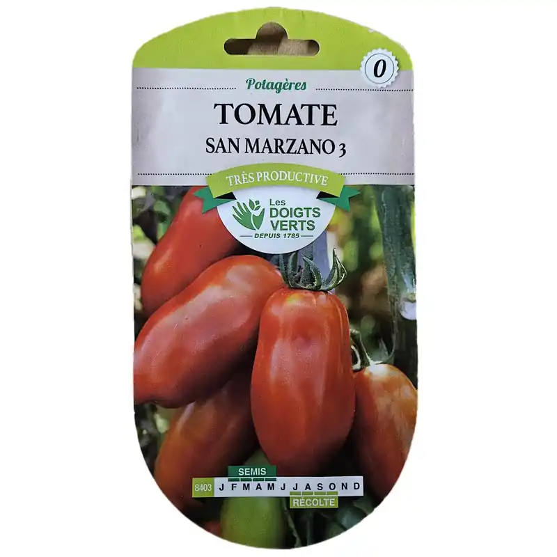 TOMATE San Marzano – graines 0,5g – Les doigts verts Affaire À Saisir