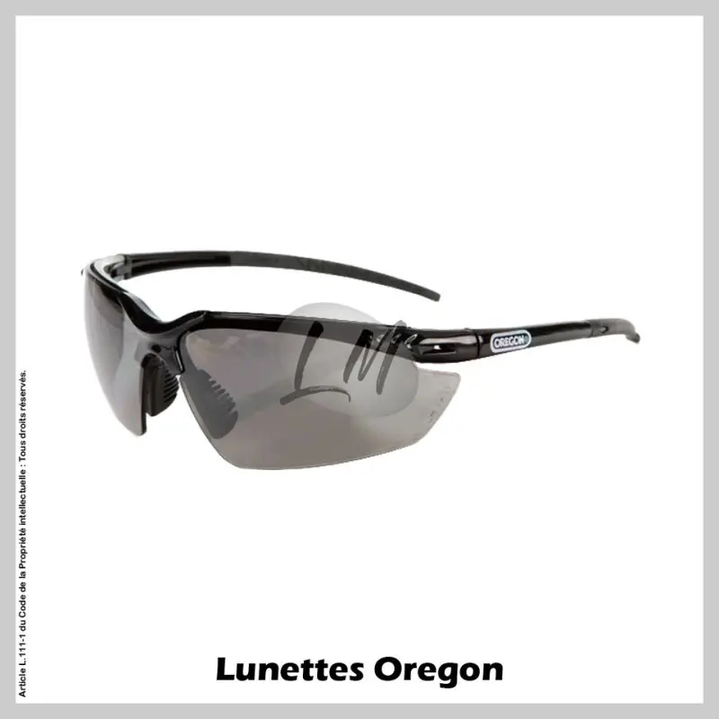 Commande En Gros Lunettes Oregon de protection en Polycarbonate Noires