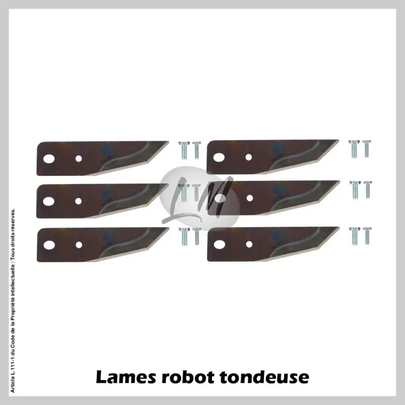 Prix Choc Lames Robot AL-KO – Kit 6 Lames Inférieures