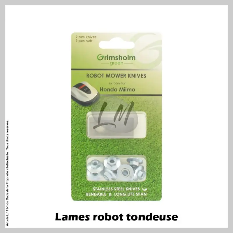 Promotion Lames Robot Honda – Kit de 9 Lames