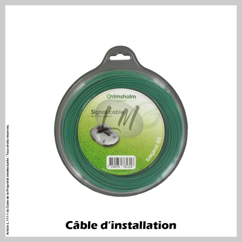 Nouvel Arrivage Câbles d‘installation pour robot tondeuse – 2,45 mm² x 50 m