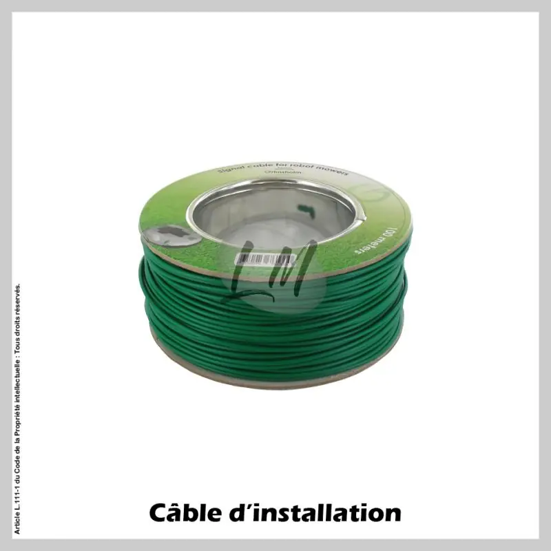 Certifié Câble d‘installation pour robot tondeuse – 2,45 mm² x 100 m
