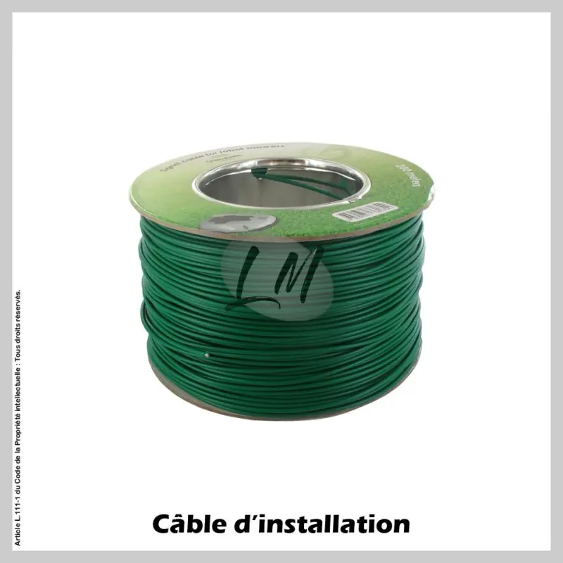 Câble d‘installation pour robot tondeuse – 2,45 mm² x 200 m Vente Directe