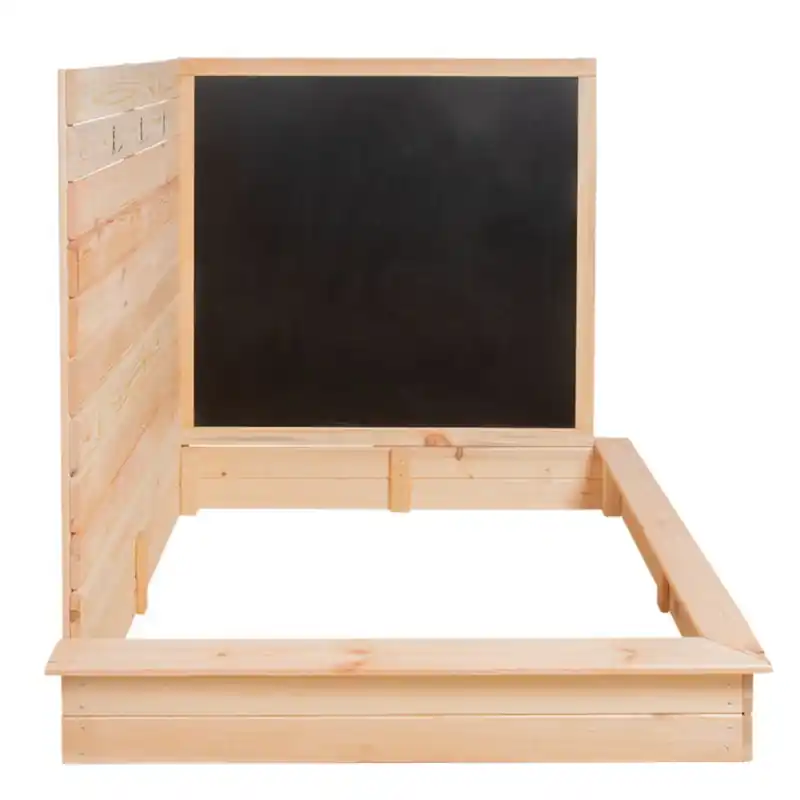 Bac à Sable Angle avec Tableau Noir – Jeu Extérieur pour Enfants Expédition Rapide