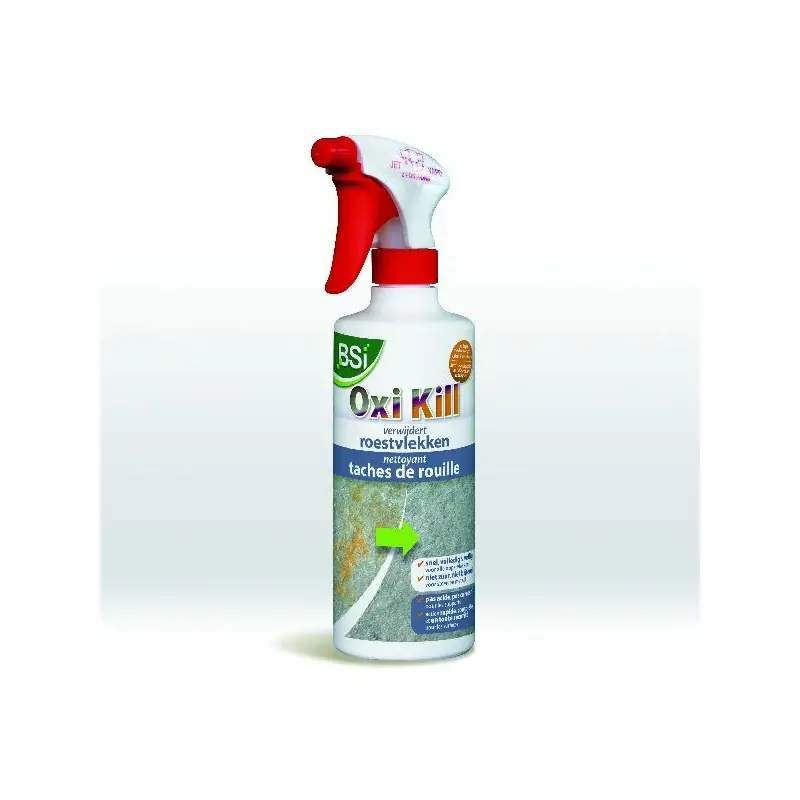 Offre Du Jour Nettoyant Oxi Kill 500 ml – Élimine les Taches de Rouille, Solution Intense et Efficace BSI