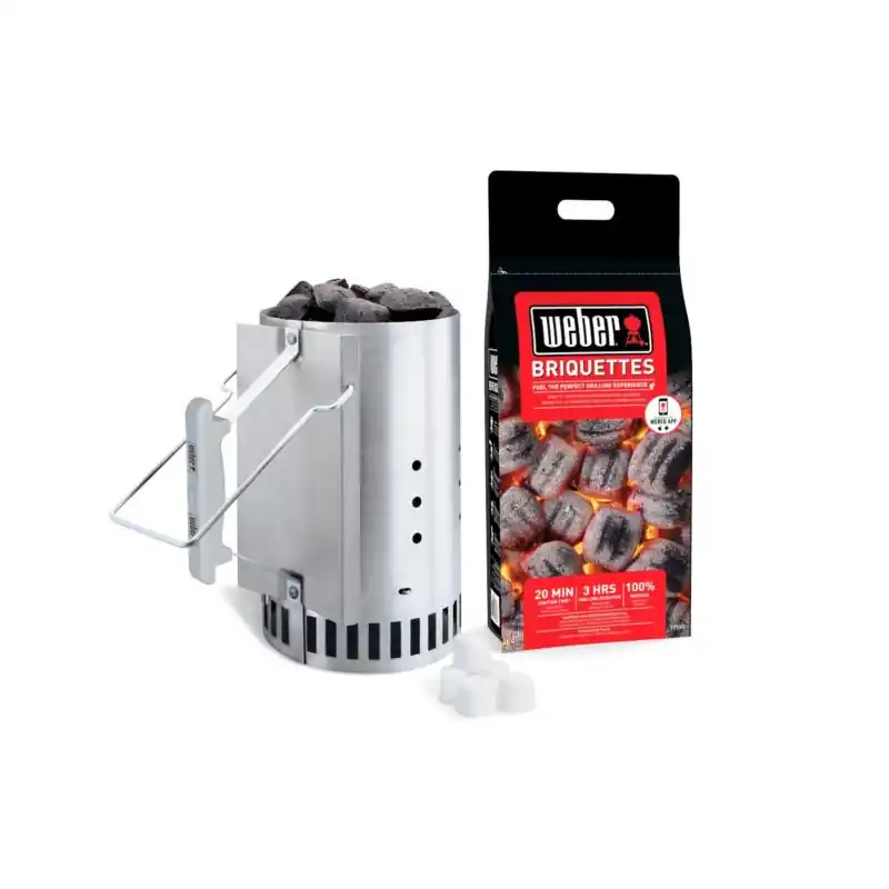 Haute Qualité Kit rapidfire cheminée +2kg de briques et allume-feux pour un feu instantané weber