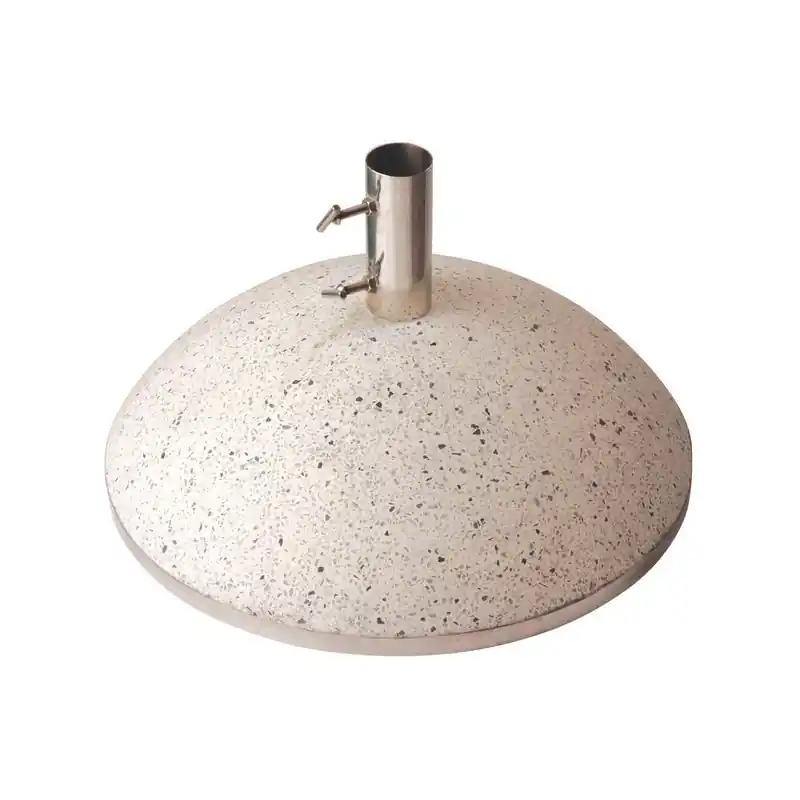 Pied Parasol Blanc Grand Modèle 43.9kg – Stabilisateur Idéal pour Votre Parasol Prix Bas