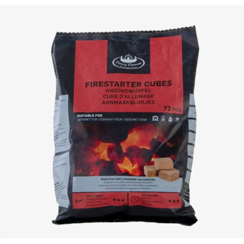 Cube Allume-Feu Écologique 72pcs - Allumage Facile et Rapide pour Barbecue et Cheminée Meilleur Prix