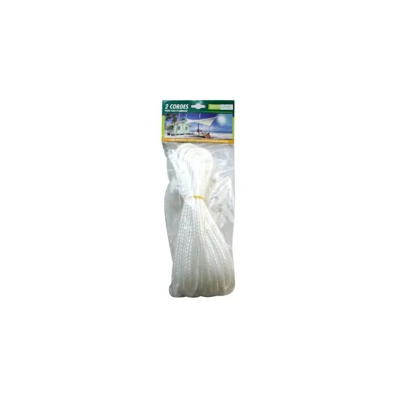 Corde polypropylène tressé x2 ø 10mm lg 5m blanc Offre Exclusive