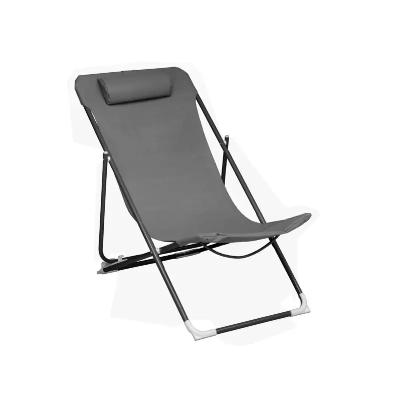 Retour Gratuit /Chilienne Globe Gris – Chaise Longue Confortable pour Détente en Extérieur