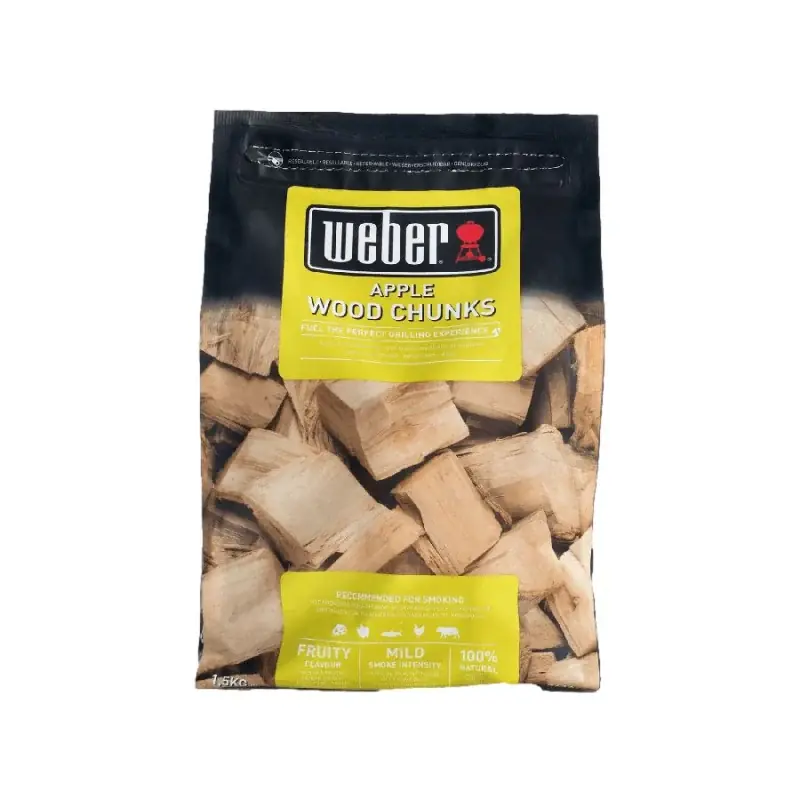Prix Réduit Bois de fumage pomme 1,5kg - gros morceaux pour barbecue et cuisine weber