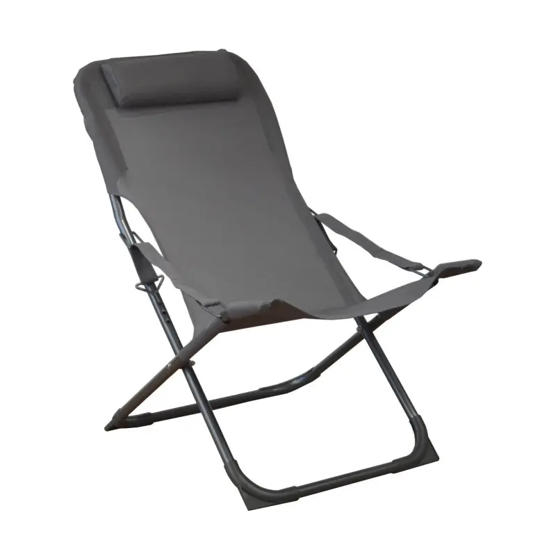 Chaise Pliante Relax Easy Graphite/Gris – Confort et Praticité pour vos Moments de Détente Promotion Saisonnière