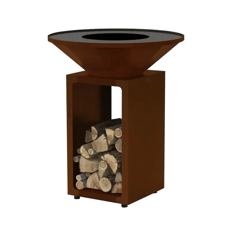 Satisfait Ou Remboursé Brasero bbo 78 cognac oyat – brasero de jardin élégant et fonctionnel pour vos soirées extérieures