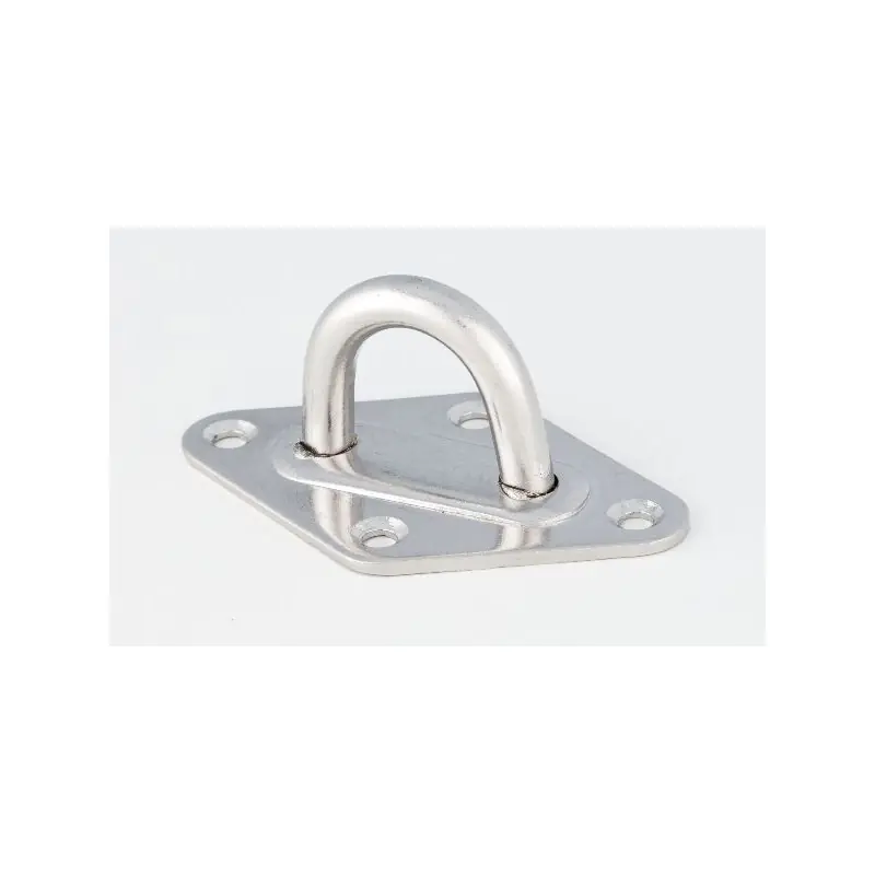 Pontet inox ø 8 mm sur platine losange 50x80mm Commander Maintenant