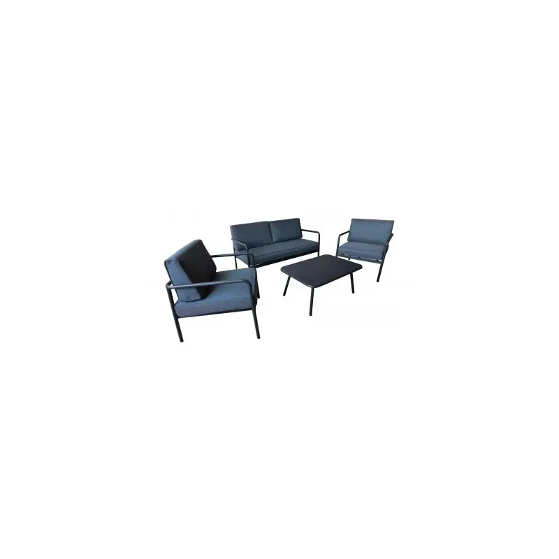 /Salon De Jardin Duca – Graphite/Bleu Acheter En Ligne