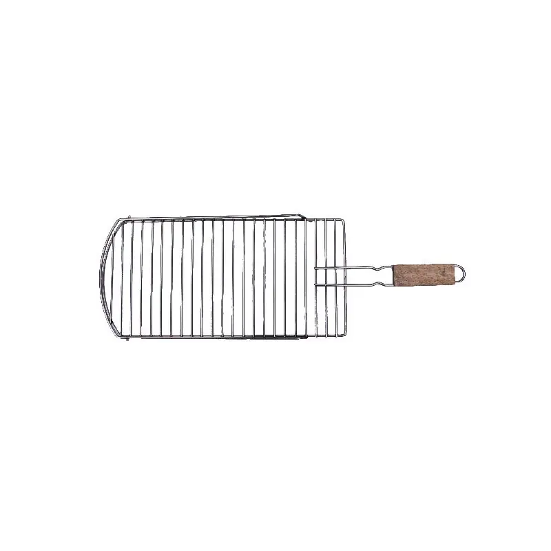 Promotion Saisonnière Grille BBQ Acier Inox Amovible 24×71 cm avec Rebord – Accessoire de Barbecue Durable