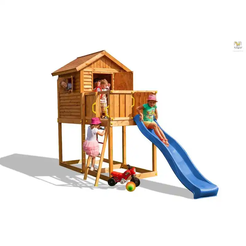 AIRE DE JEU MYHOUSE Cabane toboggan Solde
