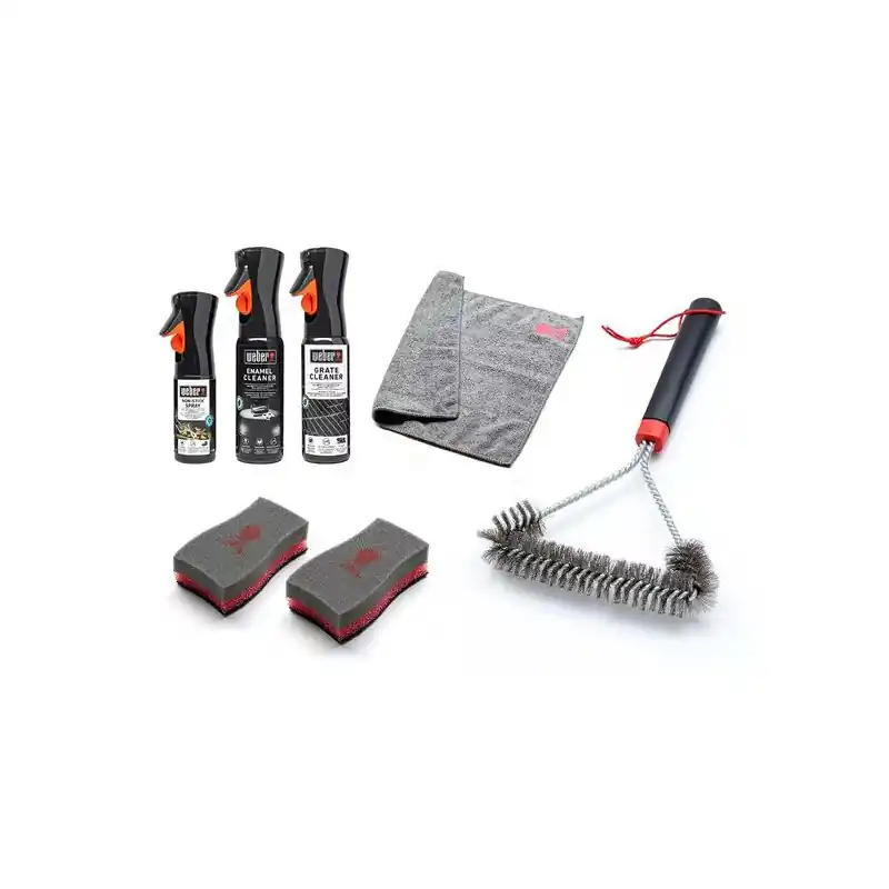 Kit de nettoyage bbq charbon émaillé – accessoires pour un barbecue propre et prêt à l‘emploi weber Prix Cassé