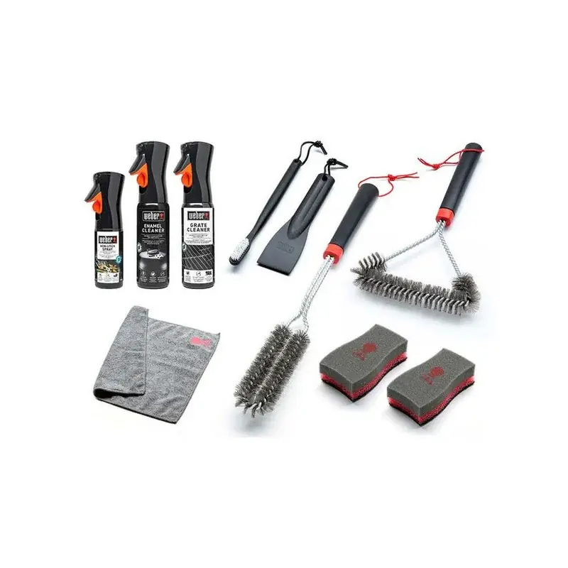 Petit Prix Kit de nettoyage bbq gaz émaillé – accessoires pratiques pour un grill propre et brillant weber