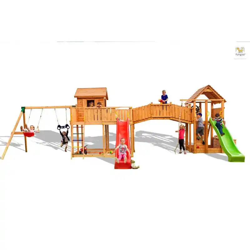 MAXI PORTIQUE SMILE FARM balancoire toboggan Paiement Sécurisé