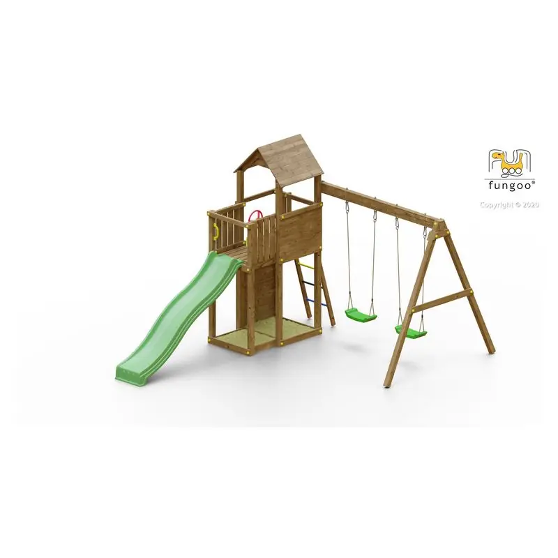 PORTIQUE BOOMER 3 balancoire toboggan Offre Exclusive
