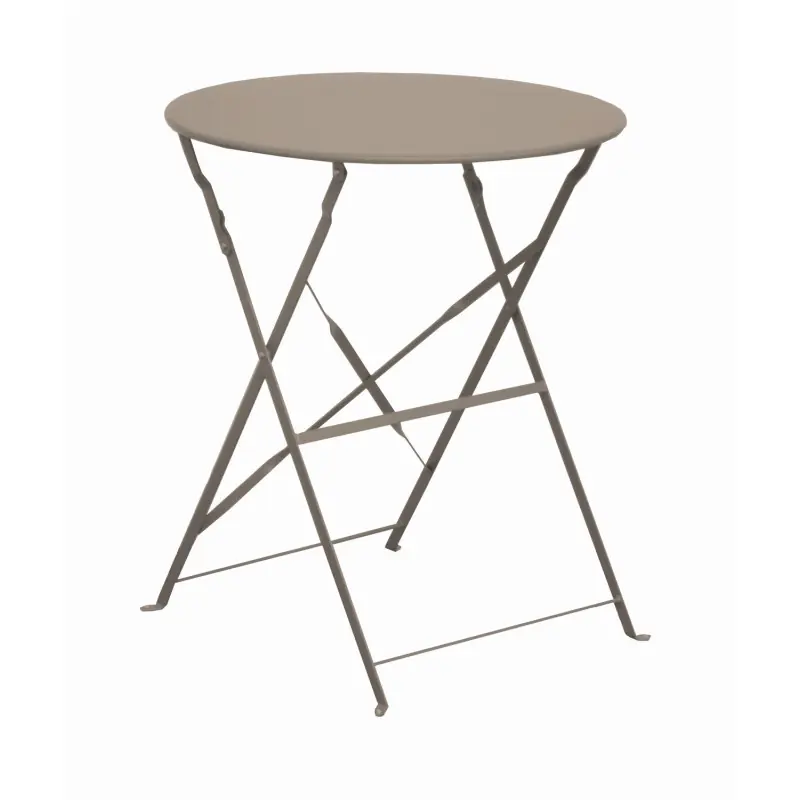 Gueridon Cuba Rond 60 cm Mastic - Table Basse Design et Élegante pour jardin Offre Du Jour
