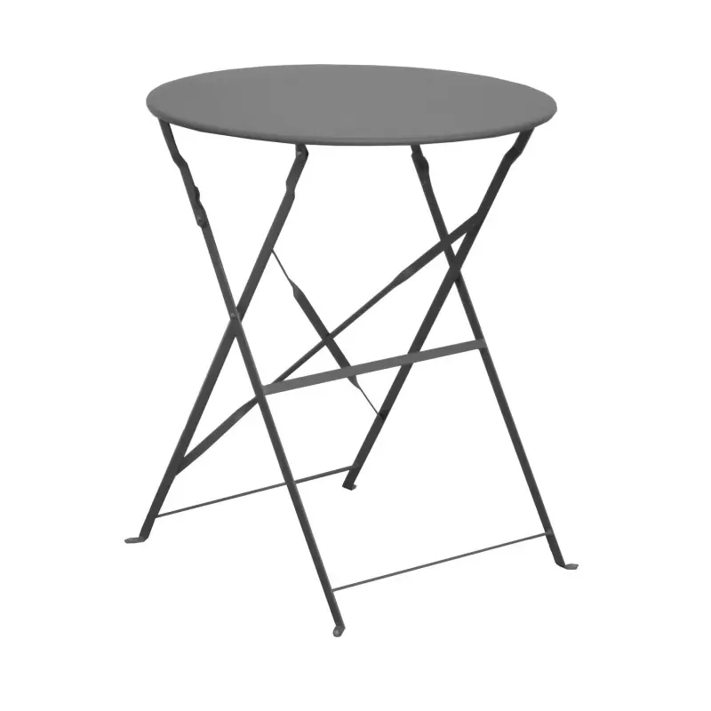 Meilleure Vente Gueridon Cuba Rond 60 cm – Table d‘appoint design gris élégant pour intérieur et extérieur