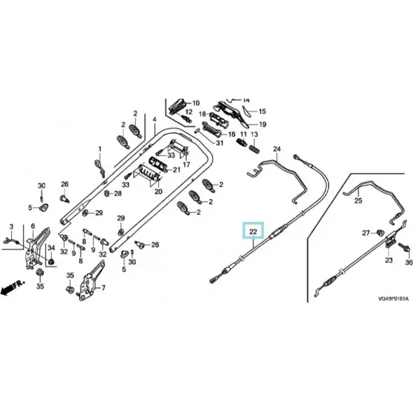 Expédié Aujourd&rsquo;hui Cable d‘avancement 54510VL0P02 HONDA