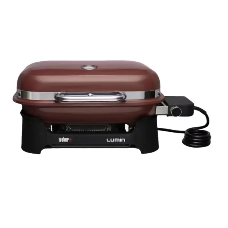 /Barbecue weber lumin compact rouge éclatant – idéal pour grillades en extérieur Dernière Chance