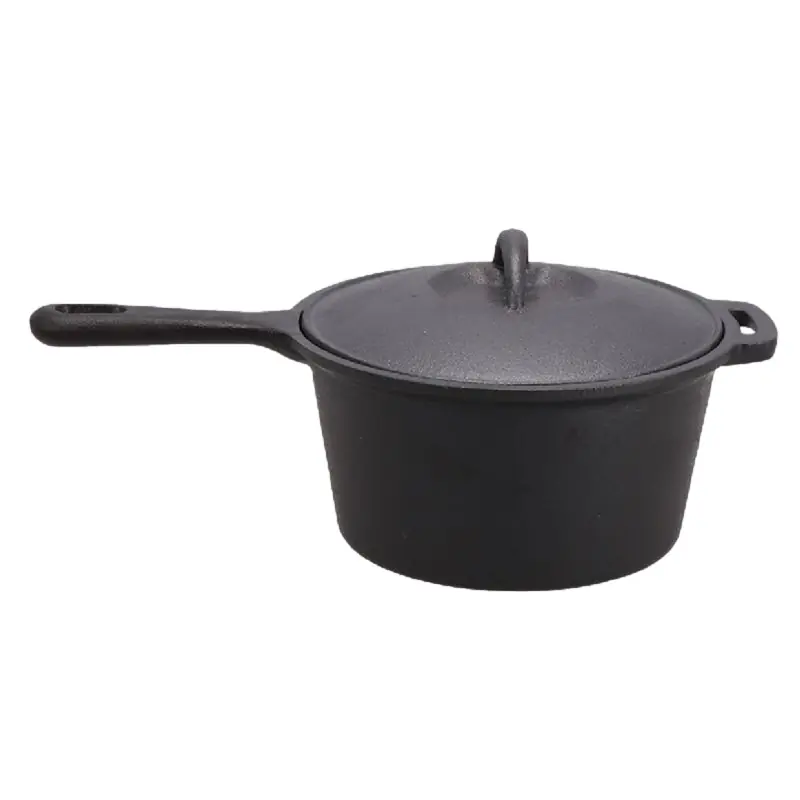 Satisfait Ou Remboursé Cocotte Ronde en Fonte avec Couvercle – Idéale pour des Plats Savoureux et Réconfortants
