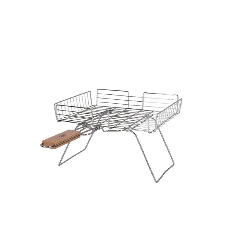 Certifié Panier de Grillade Pliable avec Pieds – Idéal pour Barbecue en Plein Air