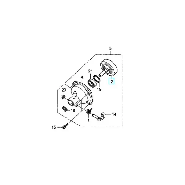 VOLANT COMP. EMBRAYAGE 22100VL5A10 HONDA Authentique