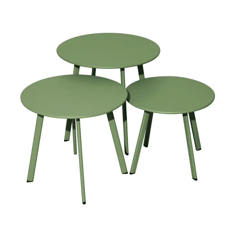 Retour Gratuit Table basse massaï ø50 amande – meuble de jardin élégant contemporain