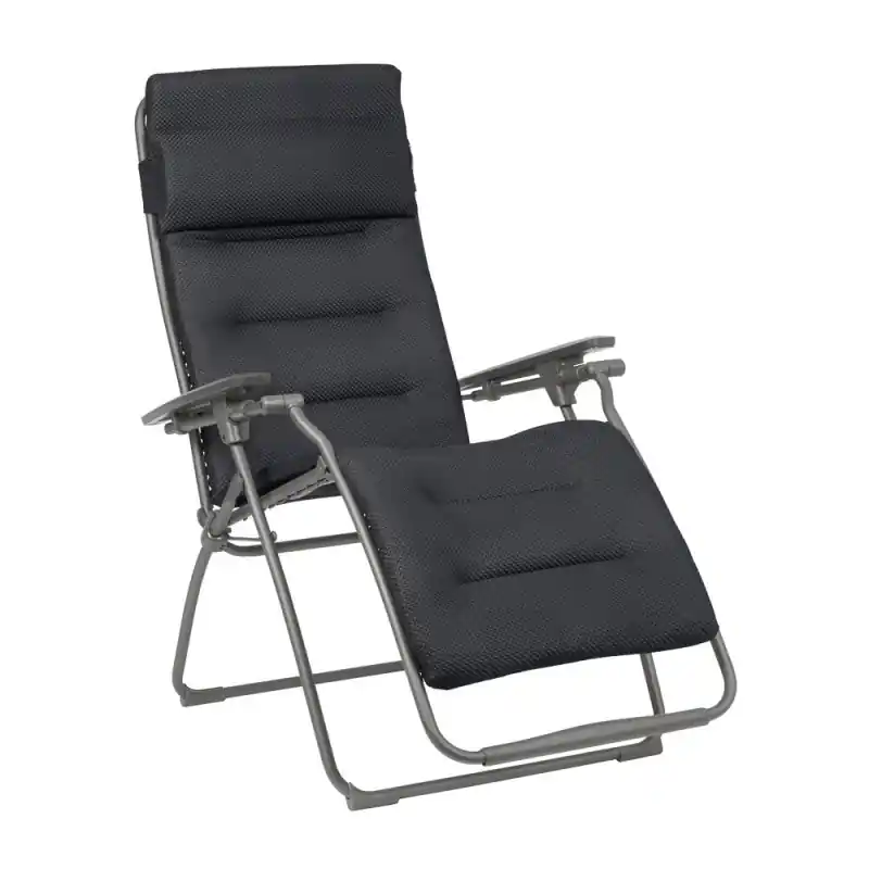 Petit Prix Transat Lafuma FUTURA BEC Gris Foncé Titane – Confort et Élégance pour Détente Extérieure