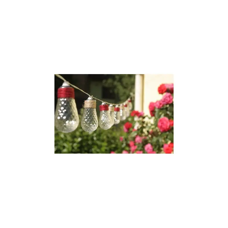Meilleure Vente Guirlande Solaire Beebop 10 Ampoules – Éclairage Extérieur en Corde Nature