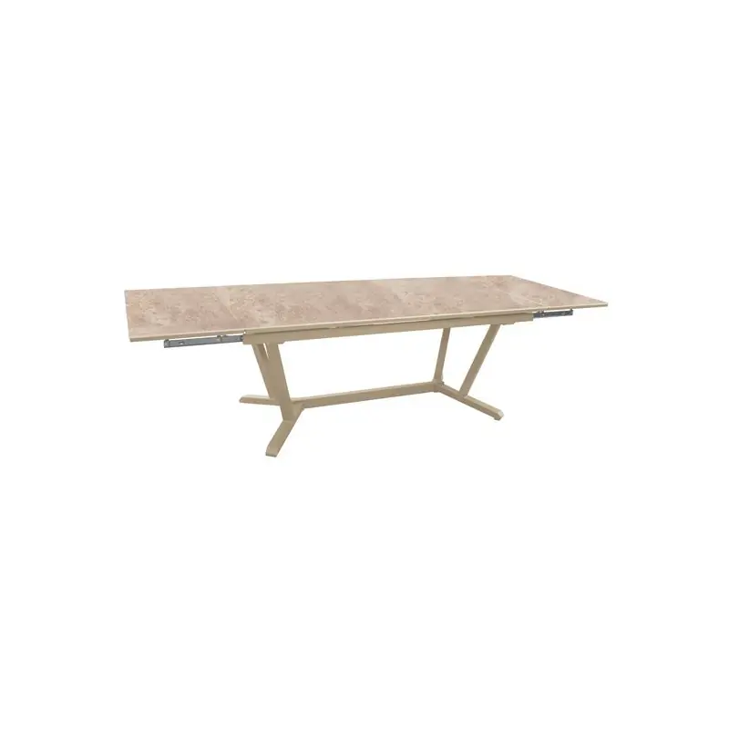 Dernière Chance /Table Vita Sand Beige 180×280 cm – Élégance et Confort pour Votre jardin