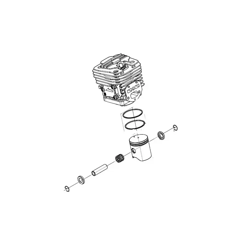 Bon Marché Cylindre piston complet tronçonneuse Husqvarna / Mc Culloch
