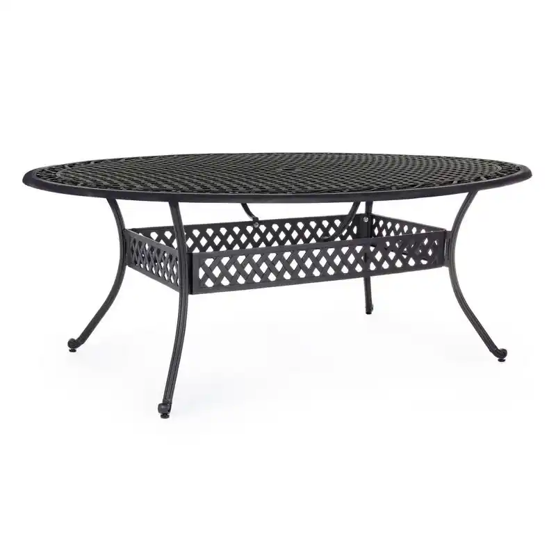 Table ivrea ovale 200×150 anthracite Solde
