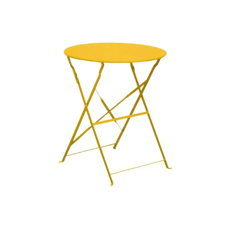 Retour Gratuit Gueridon Cuba RD60 Miel – Table d‘appoint élégante et moderne pour Votre Terrasse