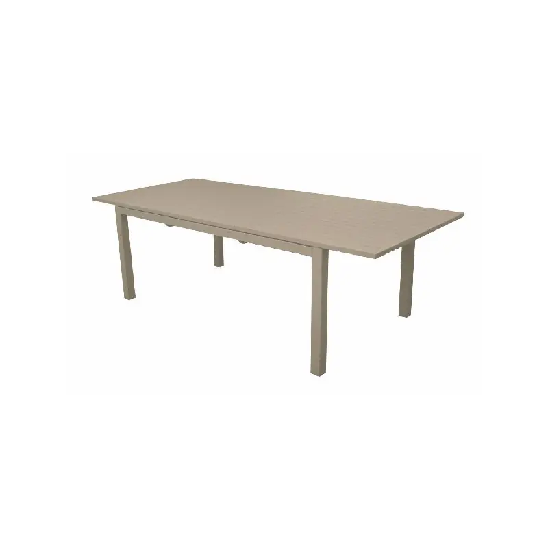 Soldes Table Genes Crème Extensible 160/240 cm en Aluminium et Lattes – Élégance et Confort