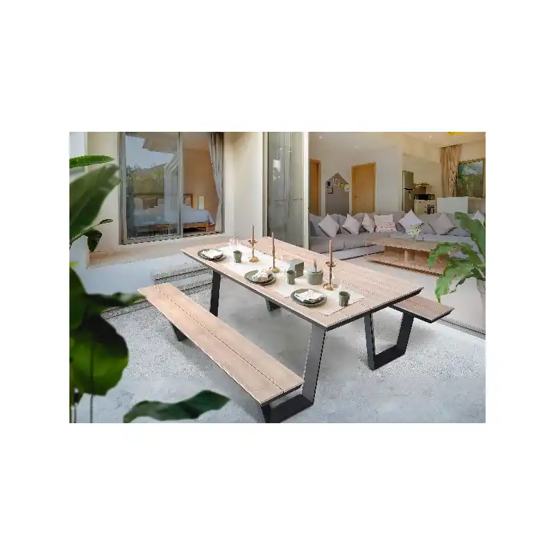 Table et banc HONOLULU tout en un, idéal picnic Prix Réduit