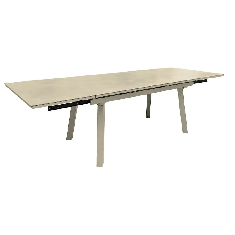 Table agra crème extensible 150-250 cm – meuble de jardin élégan Commande En Gros
