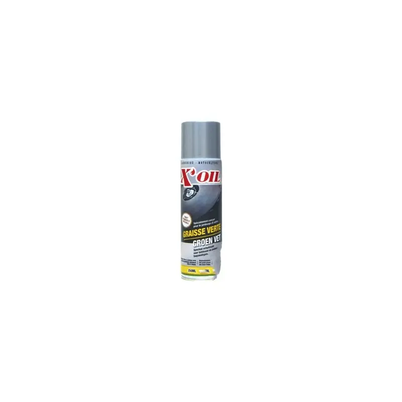 Solde Aérosol X‘OIL graisse verte au zinc conçue pour le jardinage. Bombe de 250ml