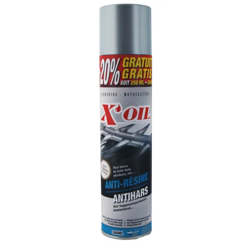 Dernière Chance Anti-résine X‘oil, aérosol de 250 ML + 20% gratuit.