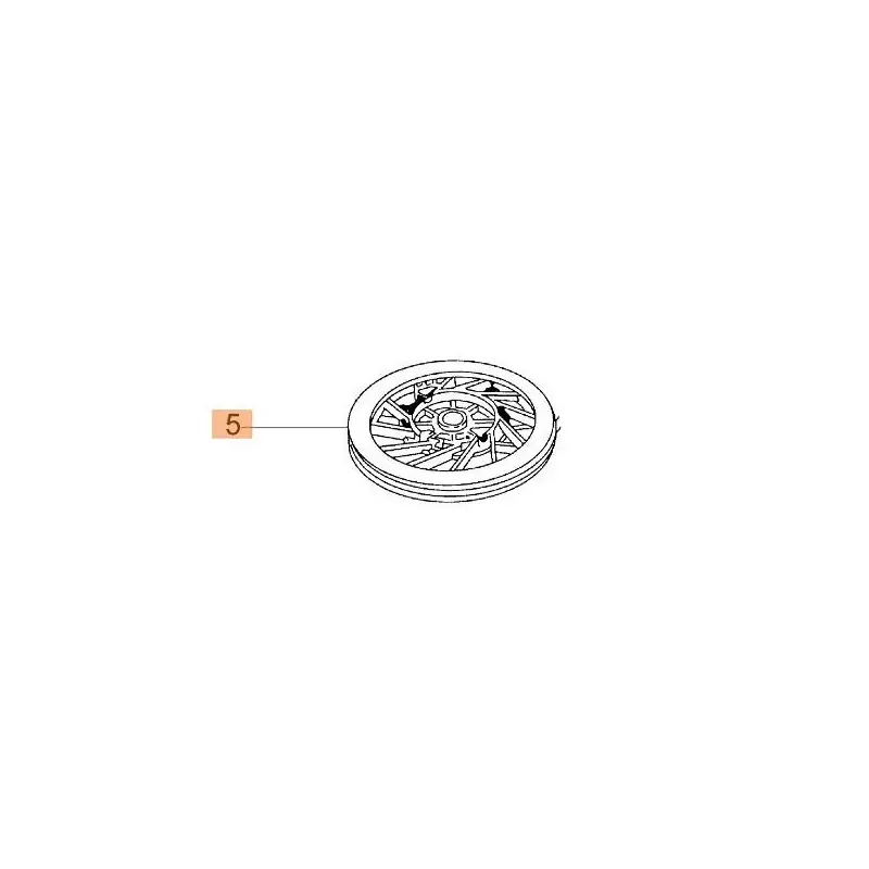 Pas Cher Poulie de lanceur moteur tondeuse Oleo-Mac / Emak
