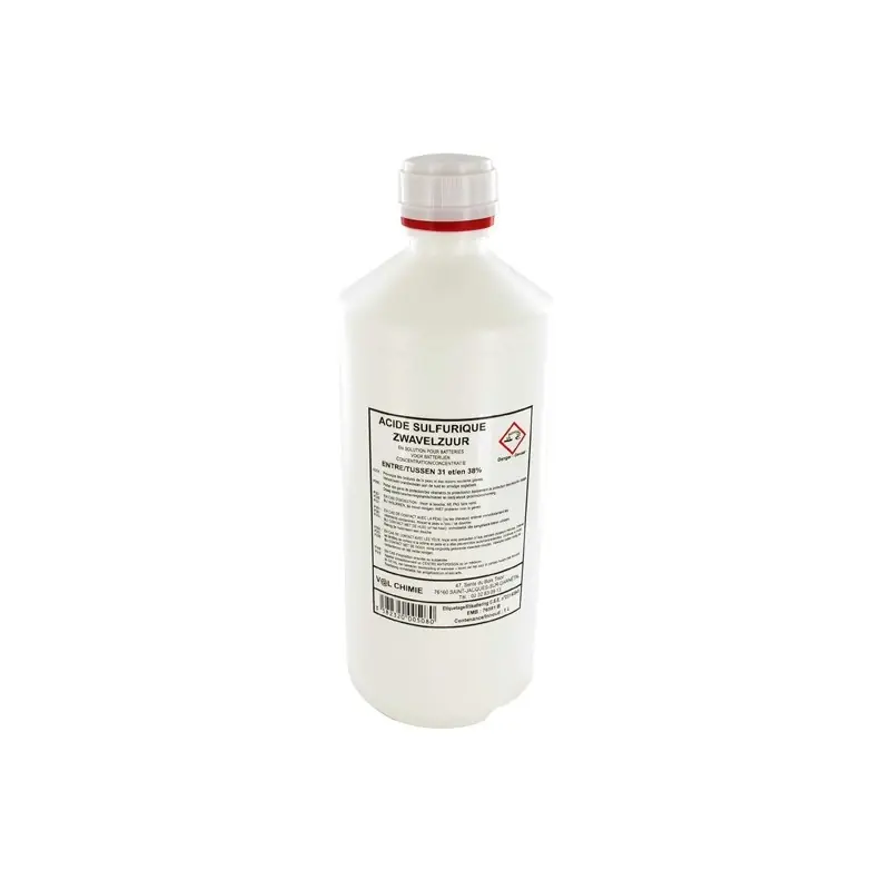 Acide sulfurique pour batterie en bidon d‘1 Litre. Acheter Direct