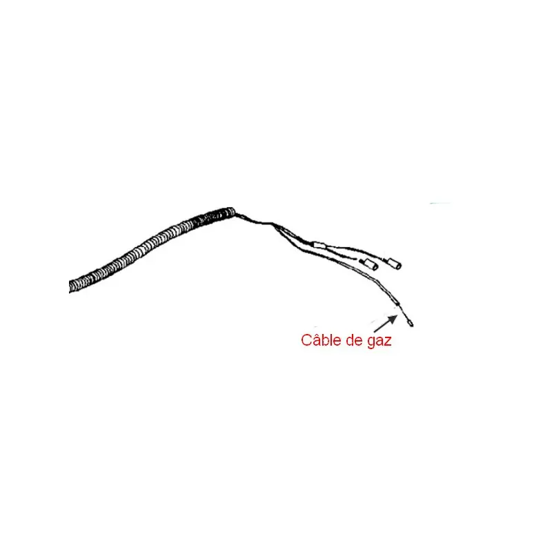 câble de gaz débroussailleuse Mc Culloch Bon Marché